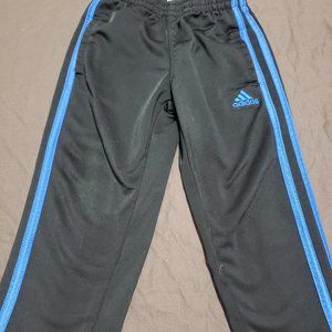 Adidas Classic Tracksuit Pants with Blue Accents Stripes 100% Polyester 3T size